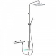 Душова стійка Tres Max-Tres термостатична з верхнім і ручним душем хром 06138501