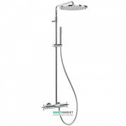  	Душова стійка Tres Max-Tres термостатична з верхнім і ручним душем хром 06331201