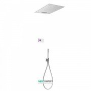 Электронная душевая система скрытого монтажа Tres Shower Technology хромотерапия с термостатом хром/белый 09286302