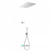 Электронная душевая система скрытого монтажа Tres Shower Technology с термостатом хром/белый 09286304