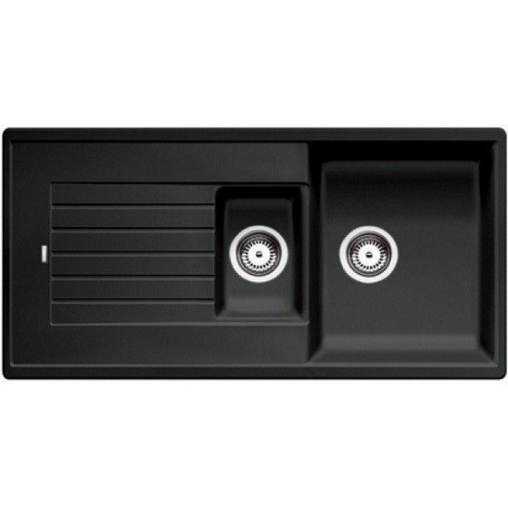 Мойка для кухни Blanco Zia 6 S 1.5 чаши прямоугольная оборачиваемая черный 526021