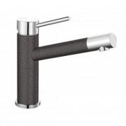 Смеситель для кухни Blanco Alta Comfort однорычажный с выдвижым изливом хром/черный 526162