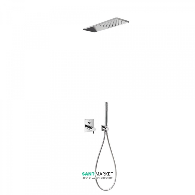 Душова система прихованого монтажу Tres Tresmostatic термостатична хром 09096021