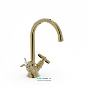 Смеситель для раковины Tres Tres-Clasic color двухвентильный состаренная латунь 24210901LV
