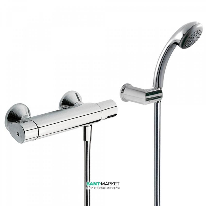 Термостат для душа Tres Basic с ручным душем хром 1901629