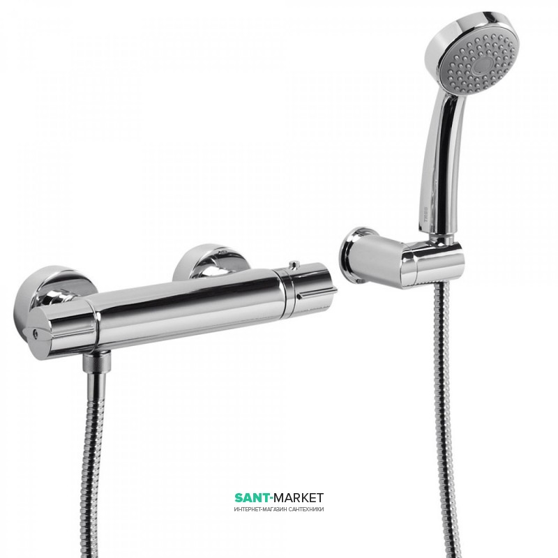 Термостат для душу Tres Flat-Tres з ручним душем хром 20419603