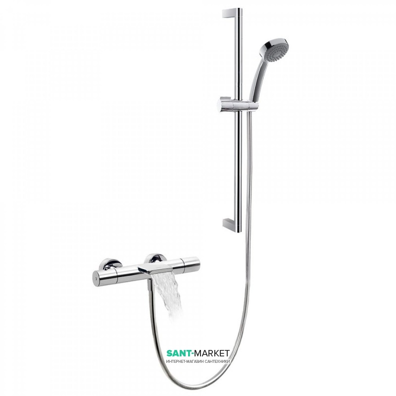 Термостат для ванни Tres Max-Tres з каскадним виливом та ручним душем хром 06217402