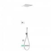 Электронная душевая система скрытого монтажа Tres Shower Technology с термостатом и наполнительным клапаном хром/белый 09286317