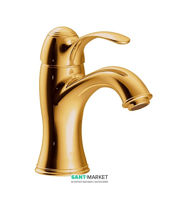 Змішувач для раковини Tres Tres-Clasic одноважільний золото 24210301OR