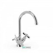 Смеситель для раковины Tres Tres-Clasic двухвентильный хром 24210901