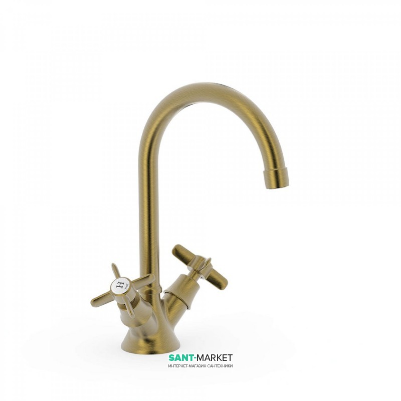 Змішувач для раковини Tres Tres-Clasic color зістарена латунь матова 24210901LM