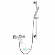 Термостат для ванной Tres Cuadro-Tres с каскадным изливом и ручным душем хром 00717402