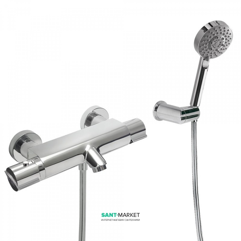 Термостат для ванни Tres Lex-Tres з ручним душем хром 1811749