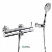 Термостат для ванной Tres Max-Tres двухрычажный с ручным душем хром 09097401