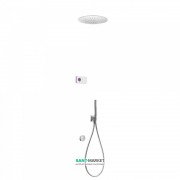 Електронна душова система прихованого монтажу Tres Shower Technology з термостатом хром/білий 09286322