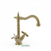 Смеситель для раковины Tres Tres-Clasic color состаренная латунь матовая 24210902LM