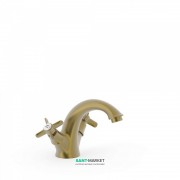 Смеситель для раковины Tres Tres-Clasic color состаренная латунь матовая 24210201LM