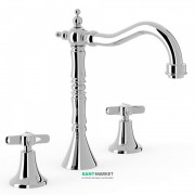 Смеситель для раковины Tres Tres-Clasic двухвентильный хром 24210501