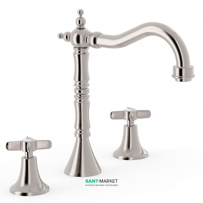 Змішувач для раковини Tres Tres-Clasic color двухвентильний сталь 24210501AC