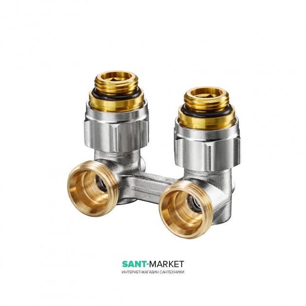 Кутовий запірно-приєднувальний вузол Oventrop Multiflex F ZB 1/2 