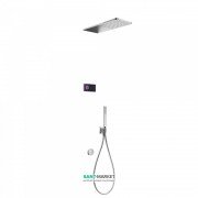 Електронна душова система прихованого монтажу Tres Shower Technology з термостатом хром/чорний 09288321