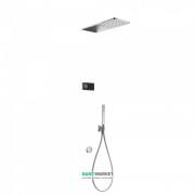 Электронная душевая система скрытого монтажа Tres Shower Technology с термостатом хром/черный 09288321