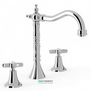 Смеситель для раковины Tres Tres-Clasic двухвентильный хром 24210501