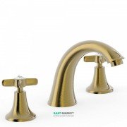Смеситель для раковины Tres Tres-Clasic color двухвентильный состаренная латунь 24210601LV