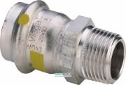 Соединительный элемент Viega Sanpress Inox G с SC‑Contur 42хR1½ нержавеющая сталь 486815