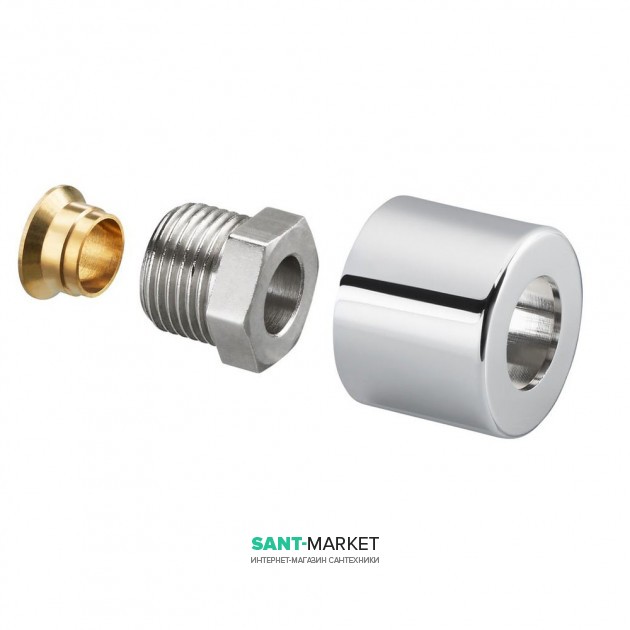 Присоединительные наборы со стяжным кольцом G ½ НР x 15 мм хром 1169093