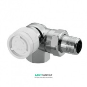 Угловой трехосевой термостатический вентиль Oventrop CV 9 левое подключение хром 1162472