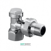 Угловой вентиль Oventrop Combi C на обратную подводку хром 1164554