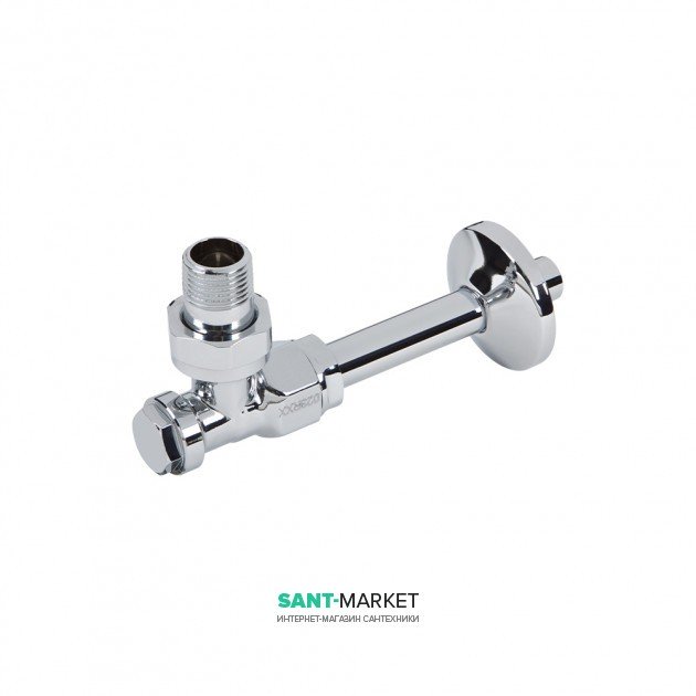 Угловой трехосевой присоединительный набор Oventrop AV9 правое подключение хром 1164273