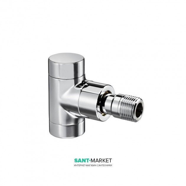 Кутовий вентиль Oventrop Combi E на зворотну підводку серії E хром 1166052