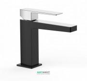 Змішувач для раковини Tres Slim-Tres одноважільний чорний/хром 20210301NE