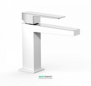 Смеситель для раковины Tres Slim-Tres однорычажный белый/хром 20210301BL