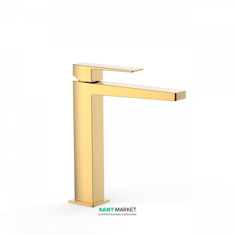 Смеситель для раковины Tres Slim-Tres однорычажный золото 20210303OR