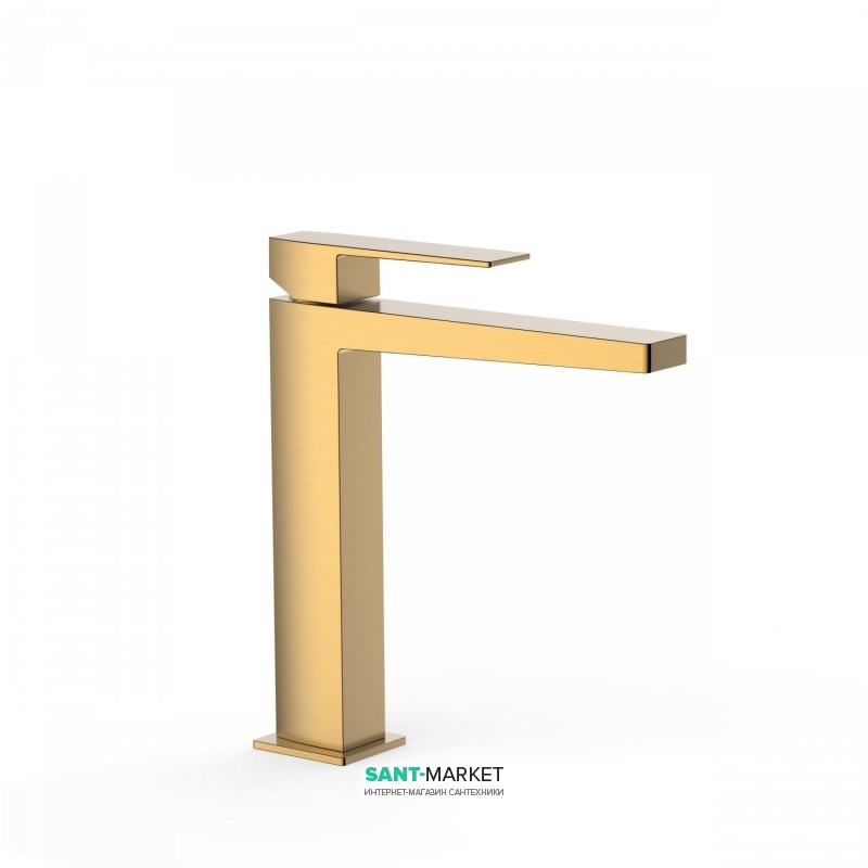 Смеситель для раковины Tres Slim-Tres однорычажный золото матовый 20210303OM