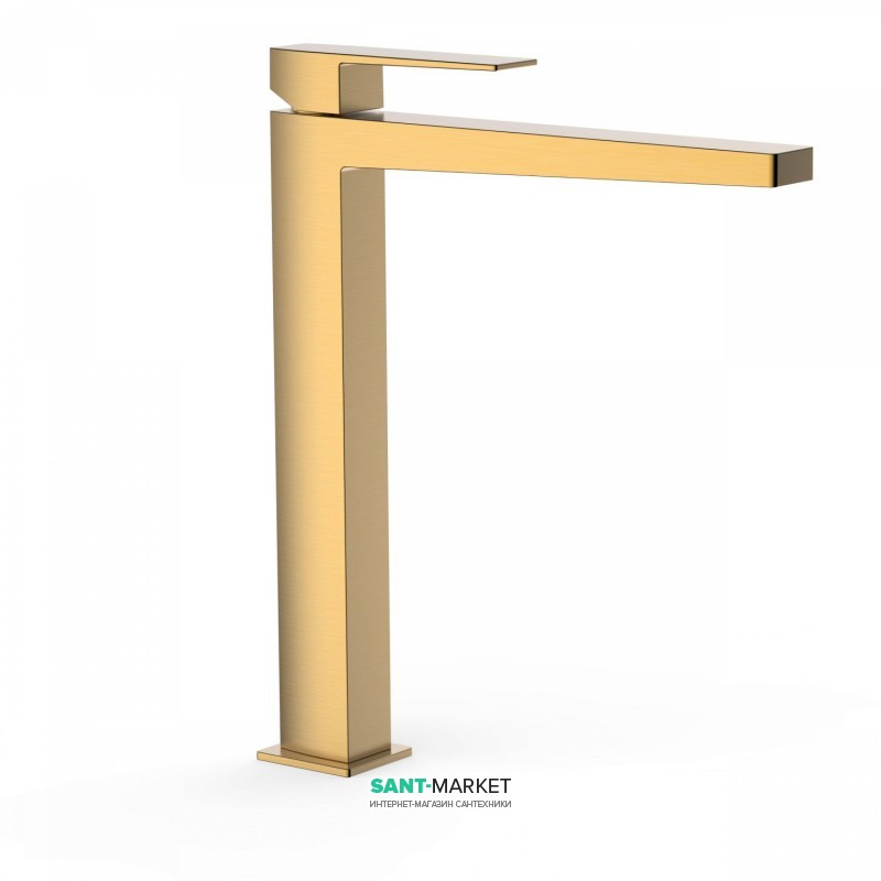 Смеситель для раковины Tres Slim-Tres однорычажный золото матовый 20210305OM