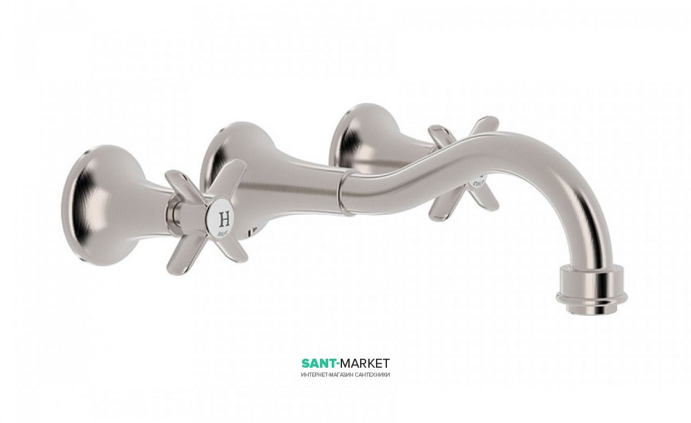 Смеситель для раковины Tres Tres-Сlasic двухвентильный сталь 24215101AC