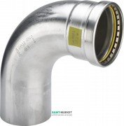 Отвод 90° Viega Sanpress Inox G 0216.1XL с SC‑Contur d88,9 нержавеющая сталь 577537