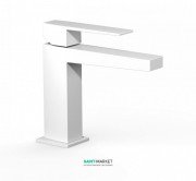 Змішувач для раковини Tres Slim-Tres одноважільний білий матовий 20210301BM