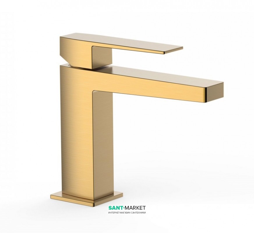 Змішувач для раковини Tres Slim-Tres одноважільний золото матовий 20210301OM