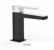 Змішувач для раковини Tres Slim-Tres одноважільний чорний/хром 20210301NE