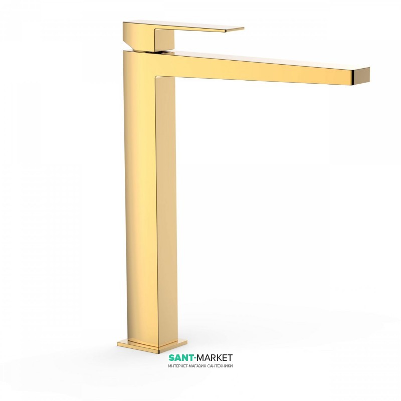 Змішувач для раковини Tres Slim-Tres одноважільний золото 20210305OR