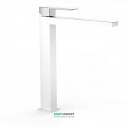 Змішувач для раковини Tres Slim-Tres одноважільний білий/хром 20210305BL