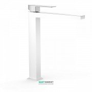 Змішувач для раковини Tres Slim-Tres одноважільний білий/хром 20210305BL