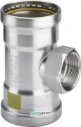 Тройник Viega Sanpress Inox G 0217.2XL с SC‑Contur 108хRp2х108 нержавеющая сталь  578503