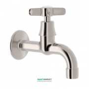 Кран для раковины Tres Tres-Сlasic office настенный одновентильный сталь 24252001AC