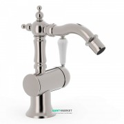 Смеситель для биде Tres Tres-Сlasic однорычажный с поворотным изливом сталь 24222001AC